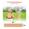 Wooden Roll Out Garden Pathway, Non-Slip Cedar Walkway for Backyard and Outdoor Areas